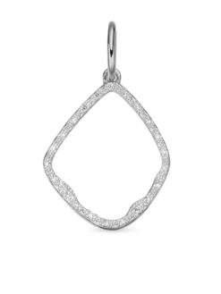 Women Monica Vinader Riva Hoop Diamond Pendant Charm