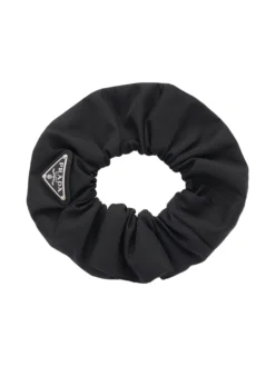 Women Prada Re-Nylon Triangle-logo Scrunchie