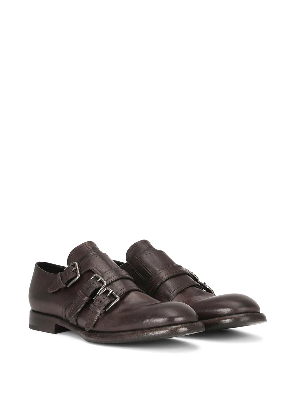 Men Dolce & Gabbana Distressed-effect Monk Strap Shoes - Image 2