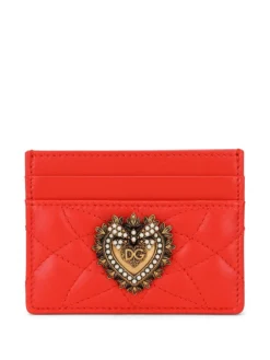 Women Dolce & Gabbana Logo-plaque Quilted Cardholder