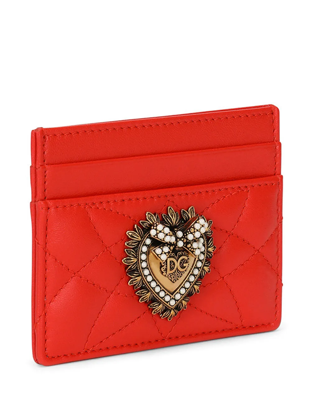 Women Dolce & Gabbana Logo-plaque Quilted Cardholder - Image 4