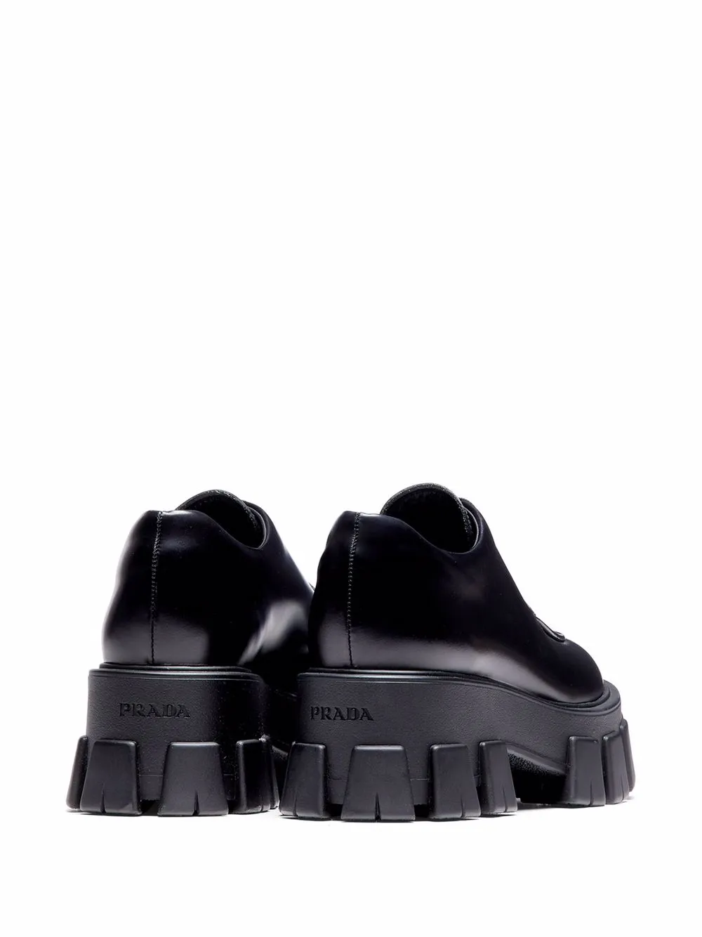 Women Prada Monolith Lace-up Shoes - Image 3