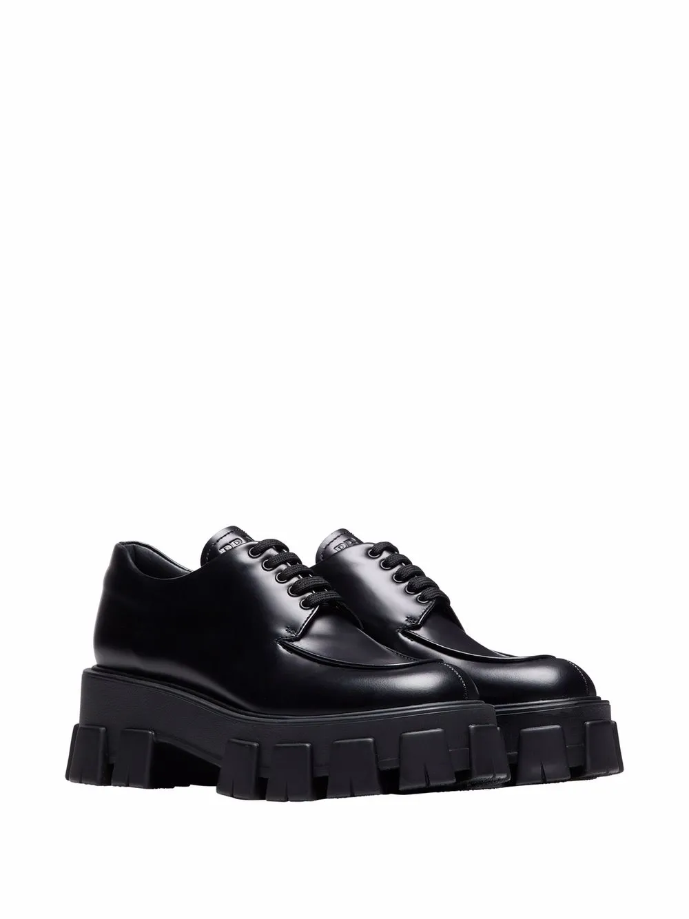 Women Prada Monolith Lace-up Shoes - Image 2
