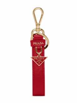 Women Prada Logo-plaque Keyring Attachment