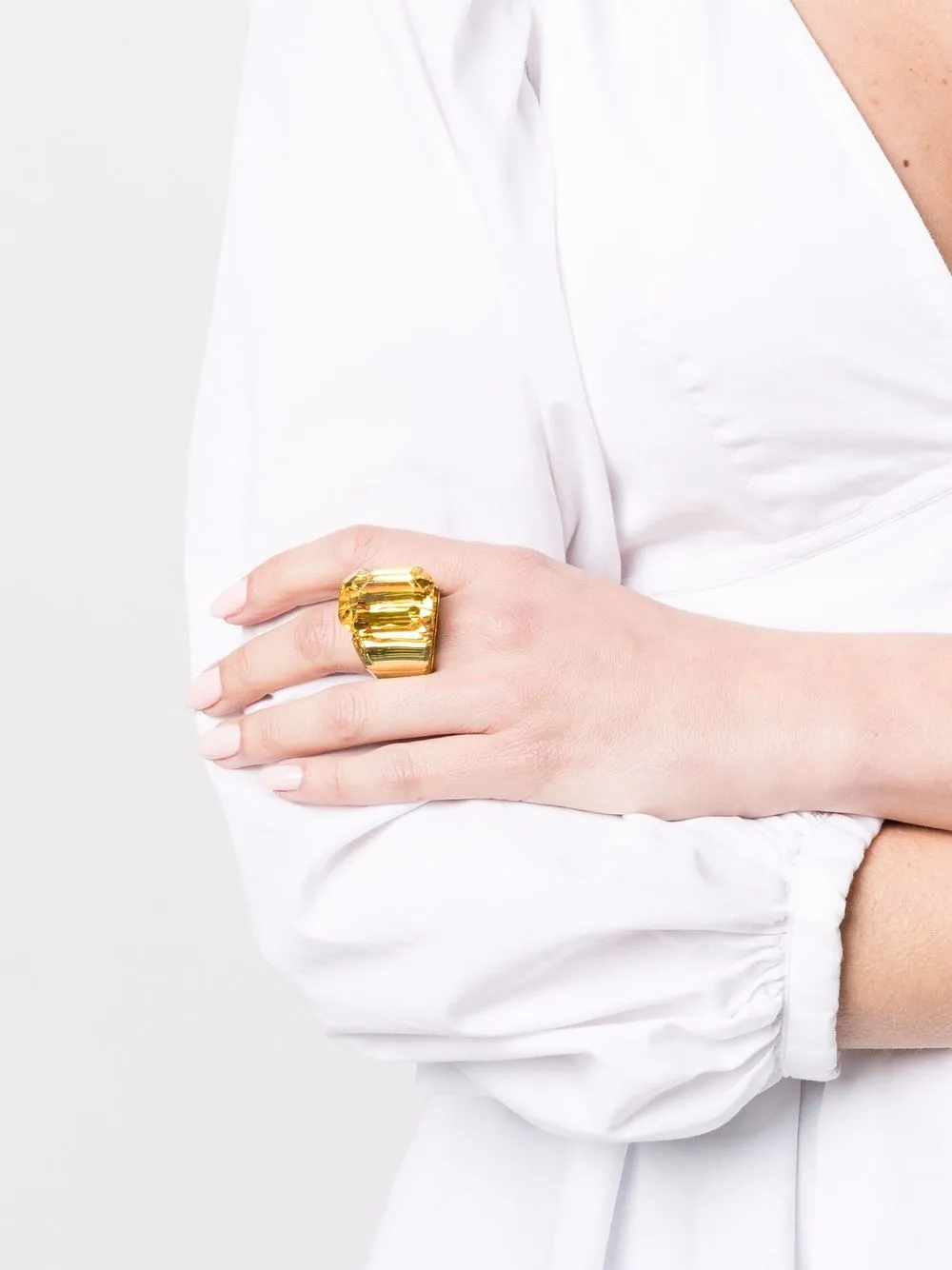 Women Swarovski Lucent Cocktail Ring - Image 2