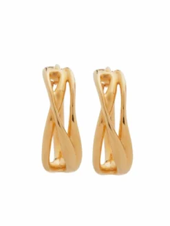 Women Monica Vinader Nura Reef Crossover Huggie Earrings