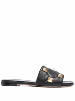 Women Valentino Garavani Roman Stud Flat Sandals