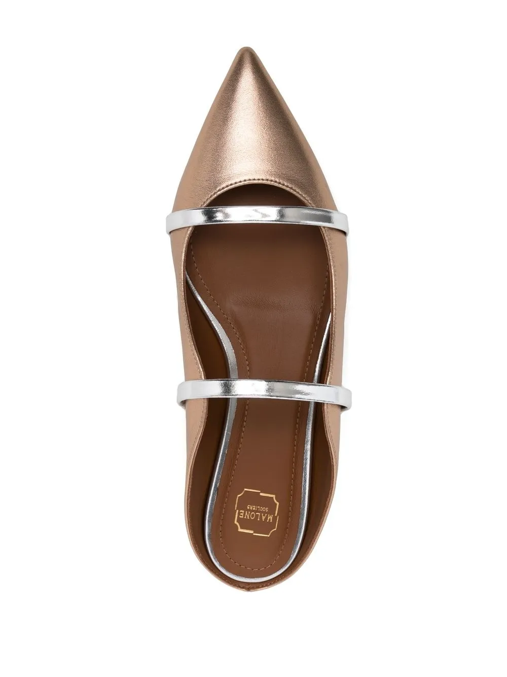 Women Malone Souliers Maureen 18 Metallic Flats - Image 4
