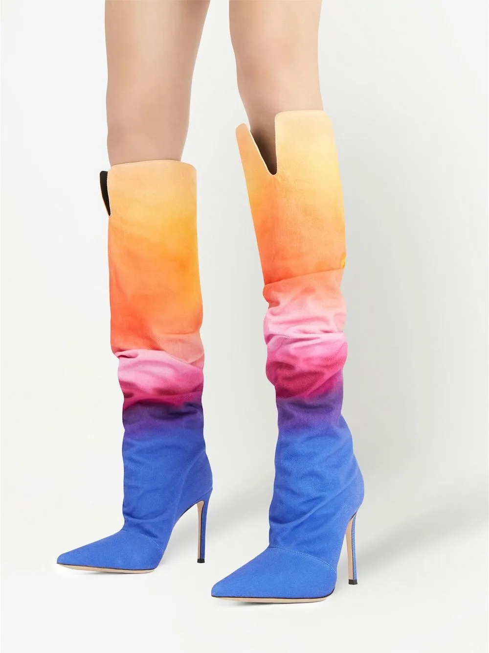 Women Giuseppe Zanotti Multicolour Knee-high Boots - Image 5
