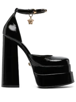 Women Versace Medusa Aevitas 160mm Leather Platform Pumps