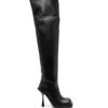 Women ANDREĀDAMO Square-top Thigh-high Boots