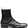 Men Prada Brushed-leather Ankle Boots