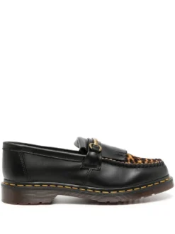 Men Dr. Martens Leopard-print Detail Loafers