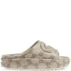 Men Gucci Interlocking G Slide Sandals