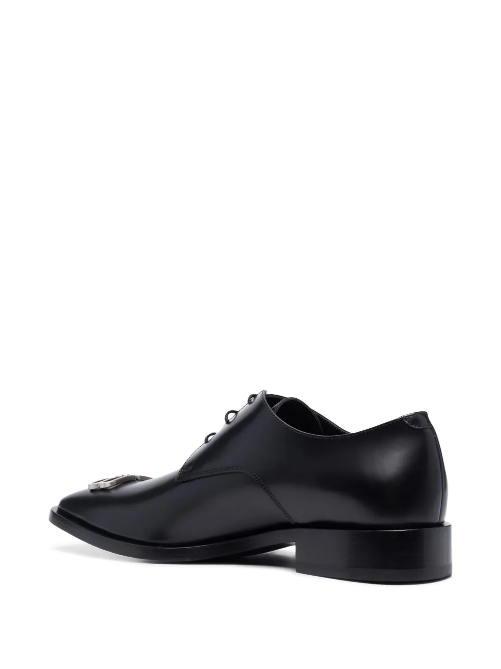 Men Balenciaga Logo-plaque Leather Derby Shoes - Image 3