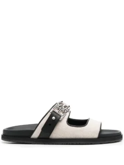 Women Bally 25mm Logo-plaque Open-toe Mules