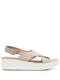 Women Geox Laudara 55mm Suede Platform Sandals