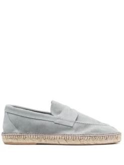 Men Eleventy Suede Penny Espadrilles