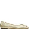 Women Tory Burch Georgia Metallic Ballerina Shoes