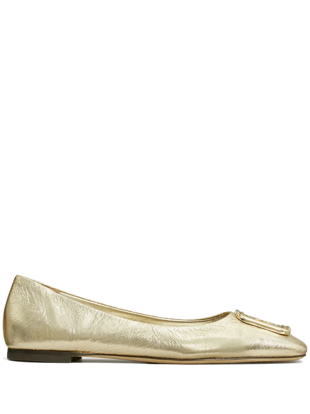Women Tory Burch Georgia Metallic Ballerina Shoes