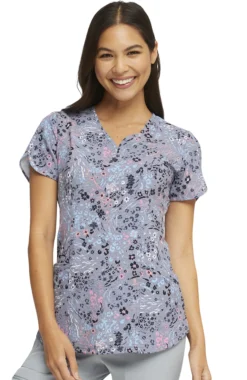 Clearance Women's Sweet Safari Print Scrub Top