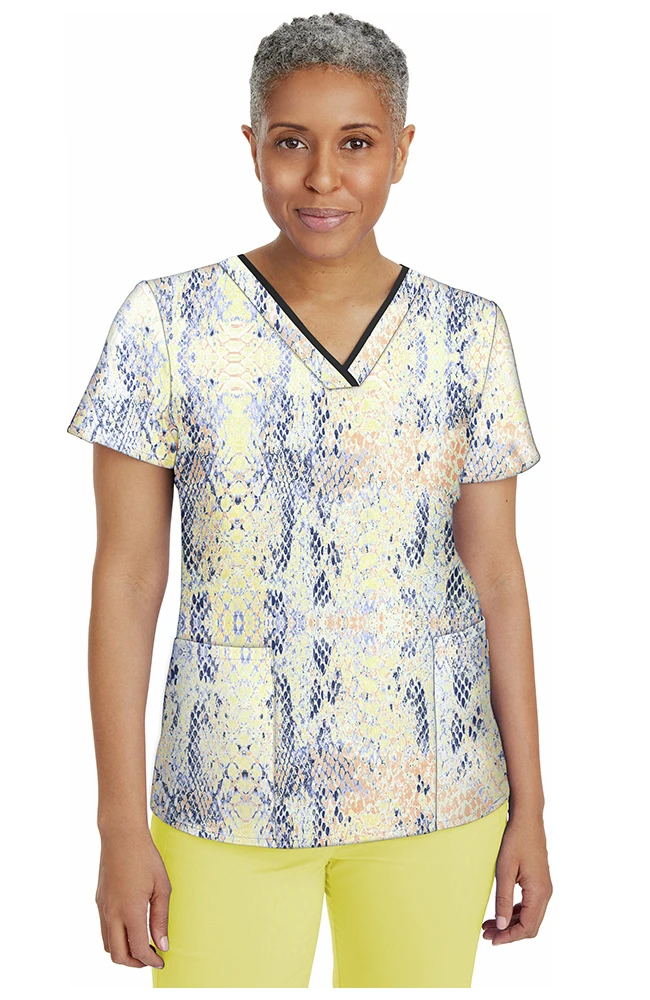 Clearance Women's Amanda Summer Skin Print Scrub Top