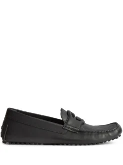 Men Gucci Square-toe Leather Loafers