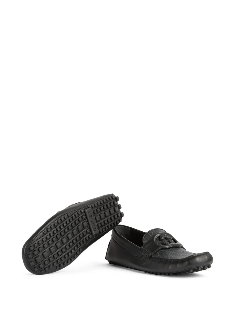 Men Gucci Square-toe Leather Loafers - Image 5