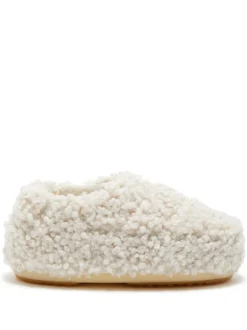 Women Moon Boot Faux-curly-fur Slippers