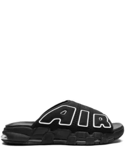 Men Nike Air More Uptempo OG "Black/White" Slides