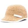 Women Catarzi Woven Raffia Baseball Cap