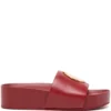 Women Tory Burch Patos Logo-plaque Platform Slides