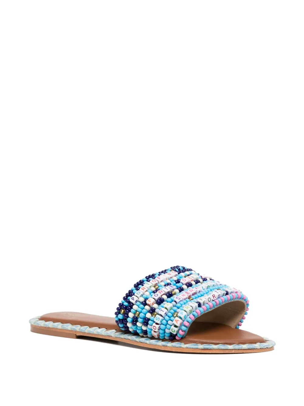 Women DE SIENA SHOES Resort Beaded Slide Sandals - Image 2