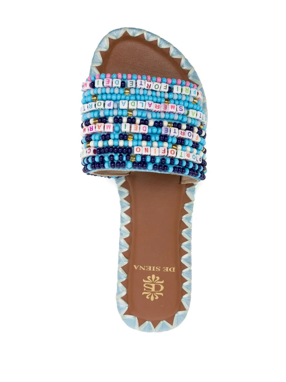 Women DE SIENA SHOES Resort Beaded Slide Sandals - Image 4