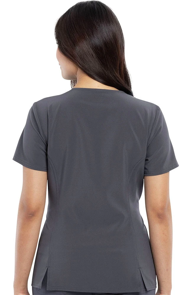 Cherokee Clearance Women's Friends Together Print Scrub Top - Image 2