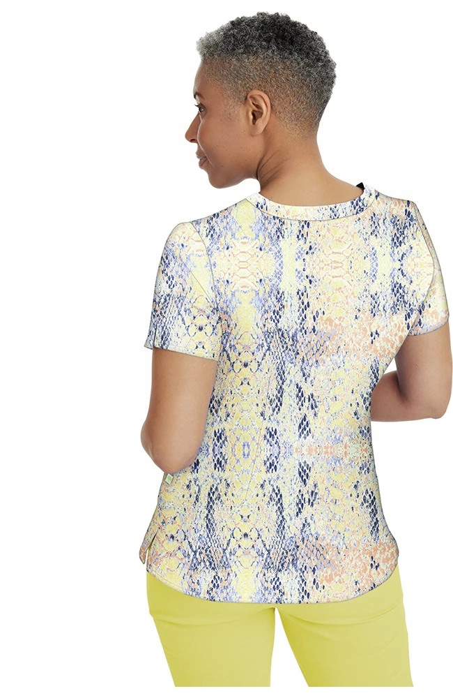 Clearance Women's Amanda Summer Skin Print Scrub Top - Image 2
