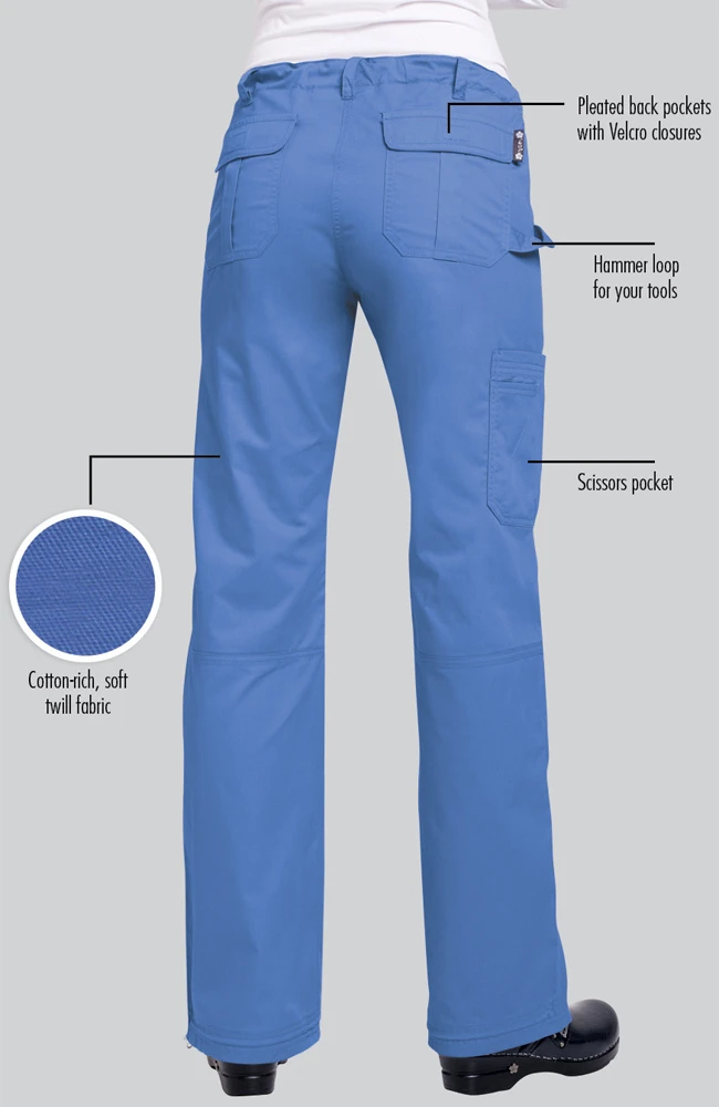 Clearance Women's Lindsey Drawstring Elastic Waist Scrub Pant - Image 3