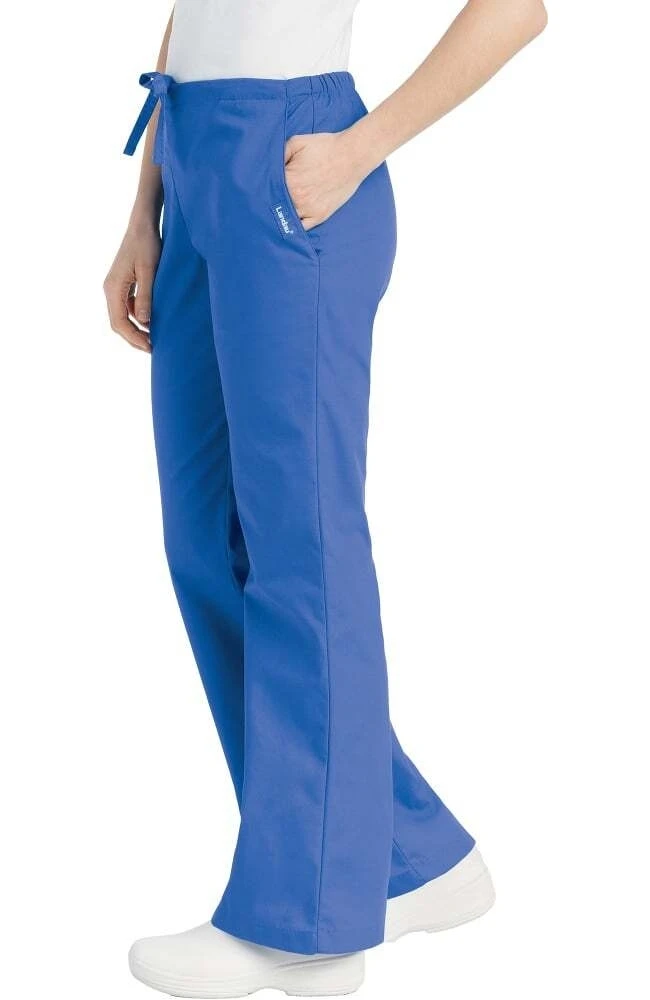 Women's Natural Fit Flare Leg Scrub Pants - Image 3