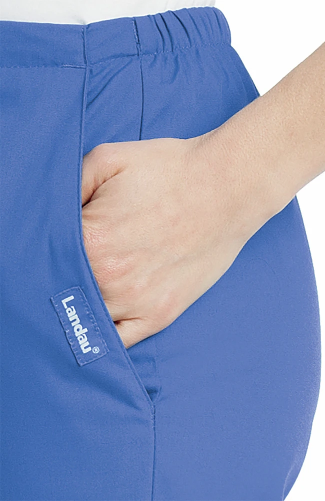 Women's Natural Fit Flare Leg Scrub Pants - Image 5